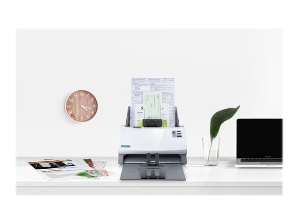 Plustek SmartOffice PS456U Plus - Dokumentskanner - Dobbel CIS - Dupleks - 216 x 5080 mm - 600 dpi x 600 dpi - inntil 80 spm (mono) / inntil 45 spm (