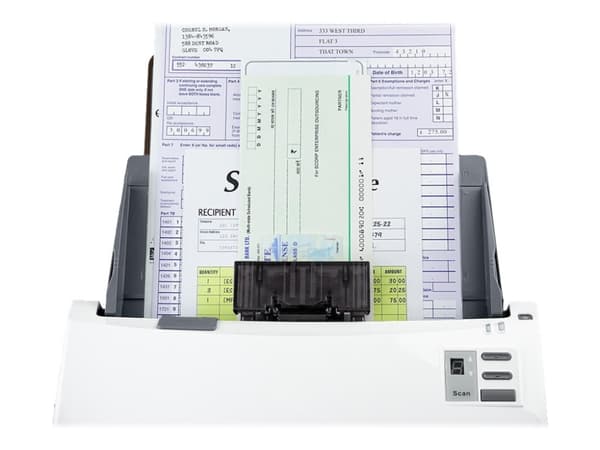 Plustek SmartOffice PS456U Plus - Dokumentskanner - Dobbel CIS - Dupleks - 216 x 5080 mm - 600 dpi x 600 dpi - inntil 80 spm (mono) / inntil 45 spm (