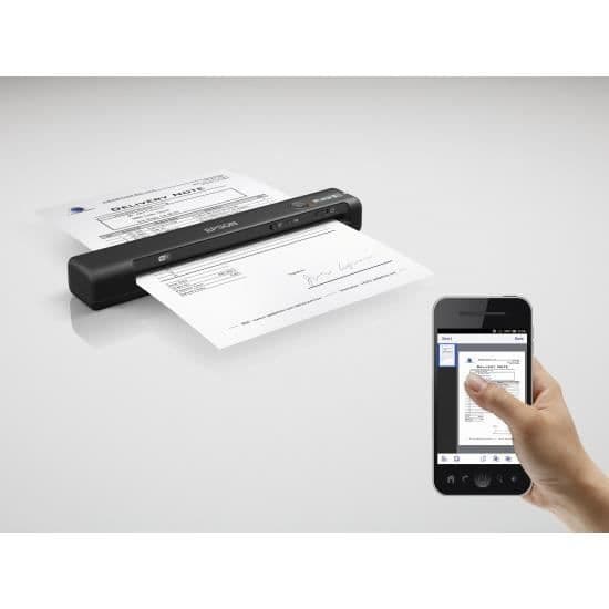 EPSON Epson WorkForce ES-60W arkmatningsskanner - optisk upplösning 600 dpi - 16 bitars färg - USB