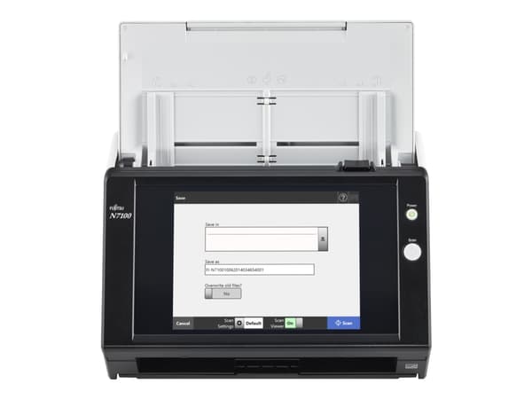 Fujitsu Network Scanner N7100 - Dokumentskanner - Dobbel CIS - Dupleks - 216 x 355.6 mm - 600 dpi x 600 dpi - inntil 25 spm (mono) / inntil 25 spm (f