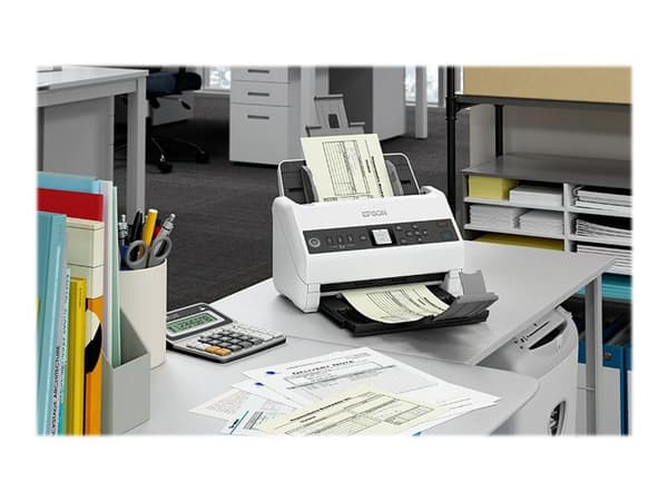 Epson WorkForce DS-730N - Dokumentskanner - Kontaktbildsensor (CIS) - Duplex - A4/Legal - 600 dpi x 600 dpi - upp till 40 sidor/minut (mono) / upp ti
