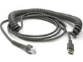 Miniatyrbild 4 av 5: Datalogic CAB-467 - USB-kabel - USB - 3.6 m - lindad - för PowerScan PBT7100, PBT8300, PD7100, PD8300, PM8300, PM8500