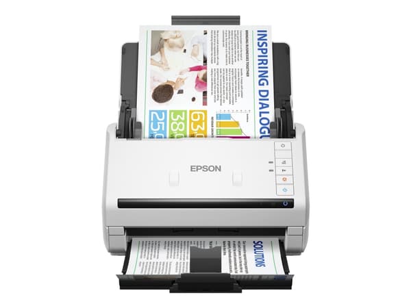 Epson WorkForce DS-530II - Dokumentskanner - Duplex - 215.9 x 6096 mm - 600 dpi x 600 dpi - upp till 35 sidor/minut (mono) / upp till 35 sidor/minut