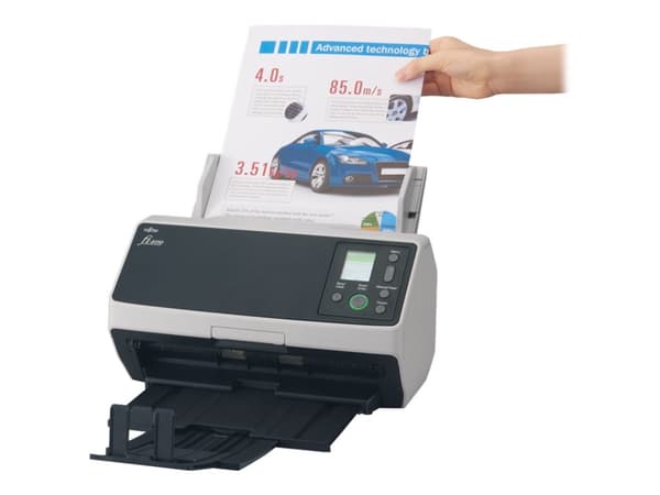 Ricoh fi-8190, 216 x 355,6 mm, 600 x 600 DPI, 90 ppm, Mustavalkoinen, Yksivärinen, ADF + Manuaalinen syöttöskanneri, Musta, Harmaa