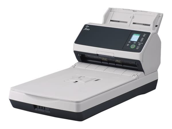 Ricoh fi-8290 - Dokumentskanner - flatvogn: CCD / ADF: dobbel CIS - Dupleks - 216 x 355.6 mm - 600 dpi x 600 dpi - inntil 90 spm (mono) / inntil 90 s Sort, Grå