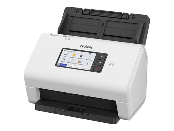 Brother ADS-4900W - Dokumentskanner - Dobbel CIS - Dupleks - A4 - 600 dpi x 600 dpi - inntil 60 spm (mono) / inntil 60 spm (farge) - ADF (100 ark) -