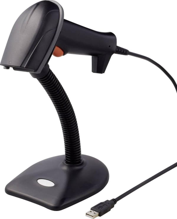 Renkforce 2D viivakoodilukija Kaapeli 1D, 2D Laser Black Manuaalinen USB