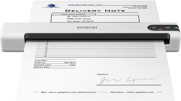 Epson WorkForce DS-70 - Arkmatad skanner - Laglig - 600 dpi x 600 dpi - upp till 300 skanningar/dag - USB 2.0 Vit