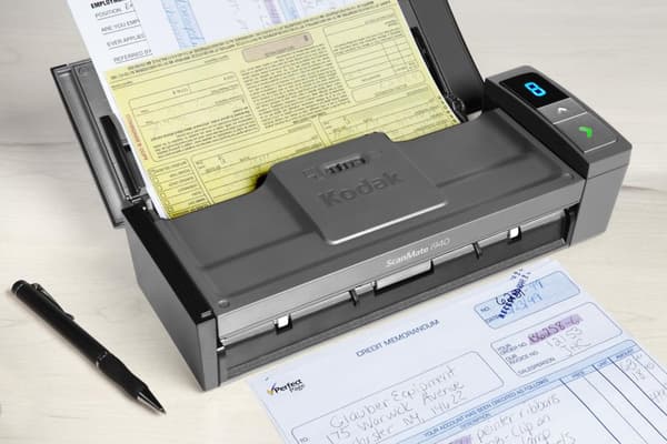 Kodak ScanMate i940 skanner - mobil dokumentskanner, upp till 20 ark/min., ADF 20 ark, duplex, USB, inkl. 3-års bytestjänst på plats
