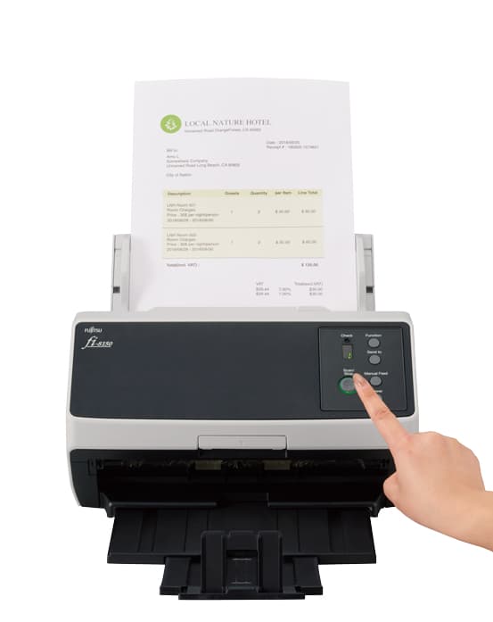 Fujitsu fi-8150 - Dokumentskanner - Dual CIS - Duplex - 216 x 355,6 mm - 600 dpi x 600 dpi - upp till 50 sidor/min. (monokrom) / upp till 50 sidor/min