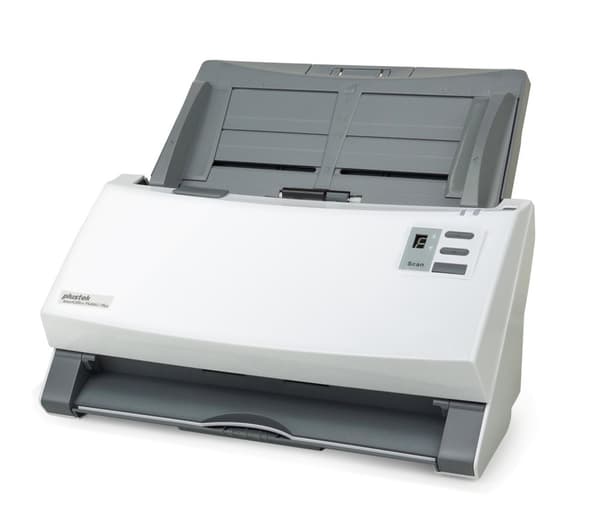 Plustek SmartOffice PS406U Plus ADF-skanner 600 x 600 DPI A4 Grå, Vit