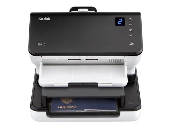 Kodak E1040 - Dokumentskanner - Dubbel CIS - Duplex - 216 x 3000 mm - 600 dpi - upp till 40 sidor/minut (mono) / upp till 40 sidor/minut (färg) - ADM