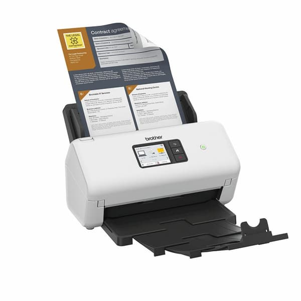 Scanner Brother ADS4500WRE1 35 ppm Sort, Hvid