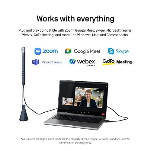 Ipevo Totem NX-120A dokumentkamera (3840x2160, dubbla objektiv, 8 MP, USB-C, integrerad AI) (5-904-B-08-00)