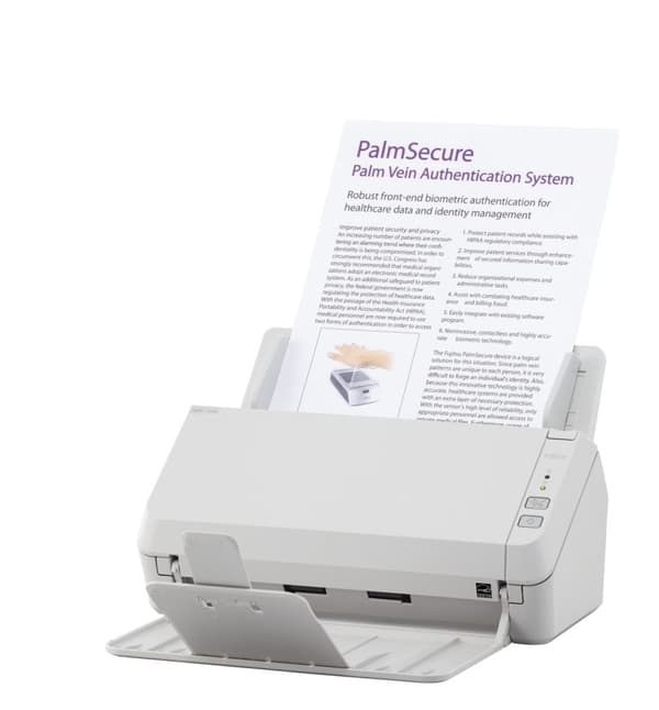 Fujitsu SP-1125 - Dokumentskanner - Dubbel CIS - Dubbelsidig - A4 - 600 dpi x 600 dpi - upp till 25 sidor/min. (monokrom) / upp till 25 sidor/min. (fä