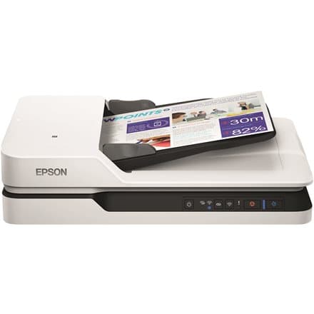 Scanner Epson DS-1660W, A4, flatbed, vit scan:25 ppm alb-negru/ color, rez. op 600x600dpi, ADF 50 pag, duplex,fiabilitate ciclu de lucru zilnic 1500&n