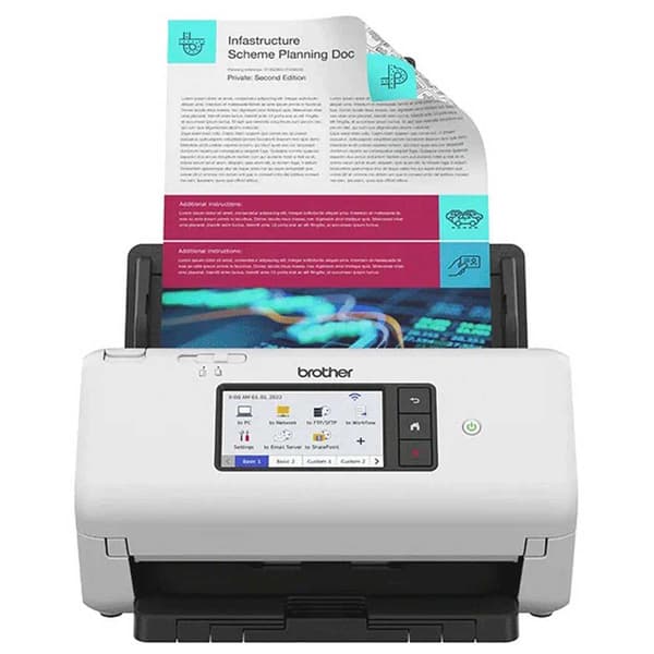 Brother Scanner Ads-4700w Hvid One Size / EU Plug