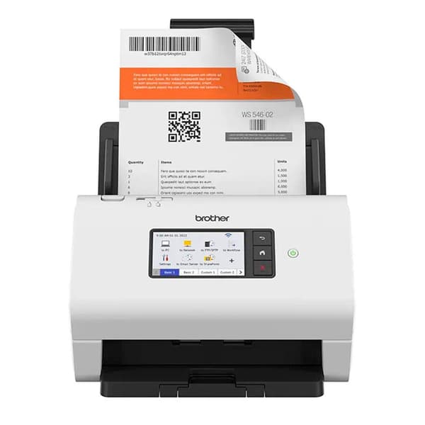 Brother Scanner Ads-4900w Hvid One Size / EU Plug Sort, Hvid
