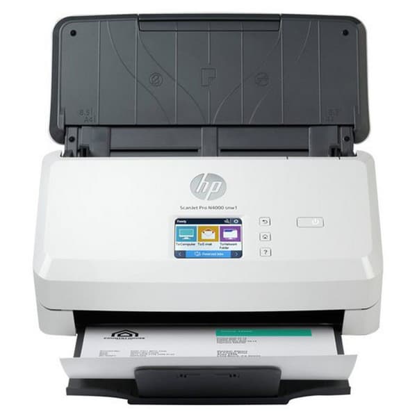 Hp Sheet-feed Scanner Scanjet Pro N4000 Snw1 Hvid One Size / EU Plug Sort, Hvid