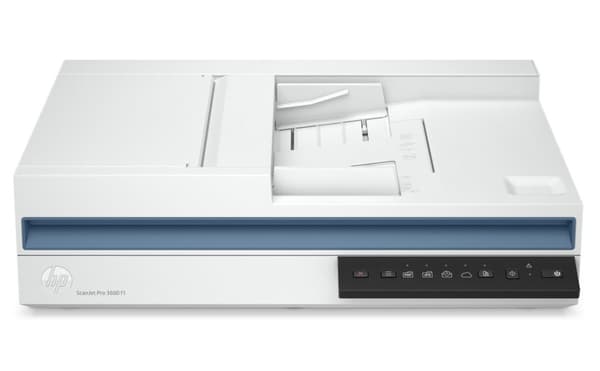 HP ScanJet Pro 3600 f1 Scanner - A4 Color 600dpi, Flatbed Scanning, Automatic Document Feeder, Auto-Duplex, OCR/Scan to Text, 30ppm, 4000 pages per da