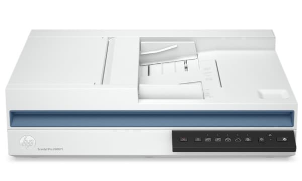 HP ScanJet Pro 2600 f1 Scanner - A4 Color 300dpi, Flatbed Scanning, Automatic Document Feeder, Auto-Duplex, OCR/Scan to Text, 25ppm, 1500 pages per da