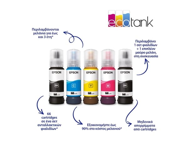 Epson EcoTank L5310 - Multifunksjonsskriver - farge - ink-jet - ITS - A4/Legal (medie) - opp til 10 spm (trykking) - 100 ark - 33.6 kbps - Wi-Fi, USB