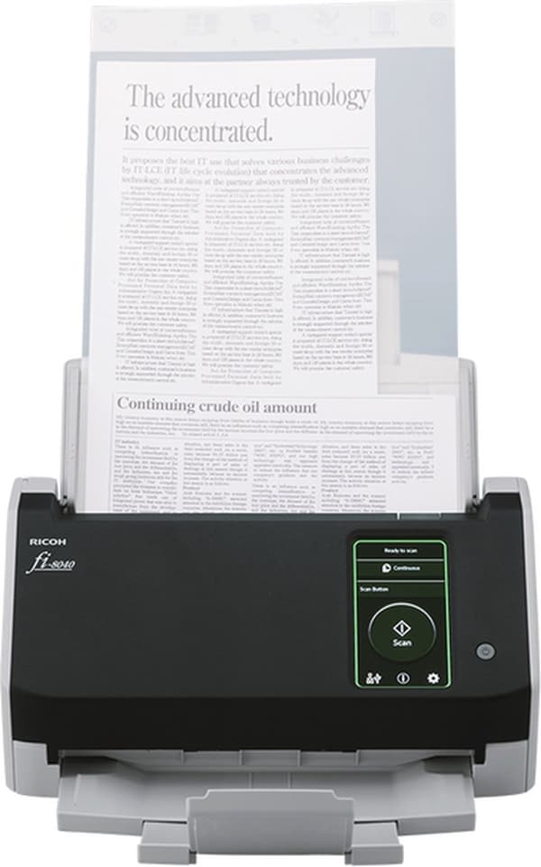 RICOH FI-8040 WORKGROUP SCANNER (PA03836-B001) Sort, Grå