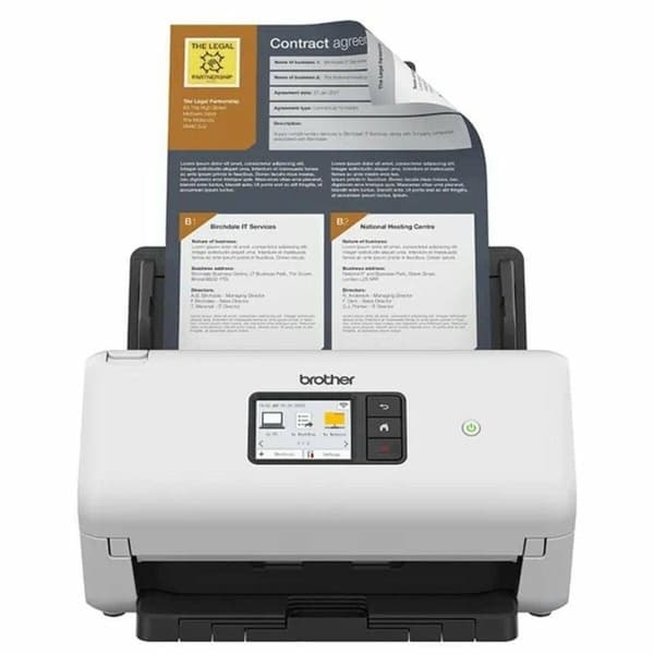 Scanner Brother ADS-4500W Sort, Hvid