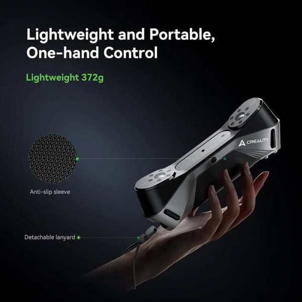 Creality CR Scan Raptor 3D Scanner Metrologisk noggrannhet 0,02 mm hastighet 60 fps Anti-Shaking Blue Light och Infraröd Scanner