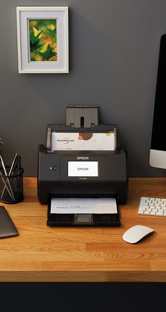 Epson WorkForce ES-580W Arkmatad skanner 600 x 600 DPI A4 svart