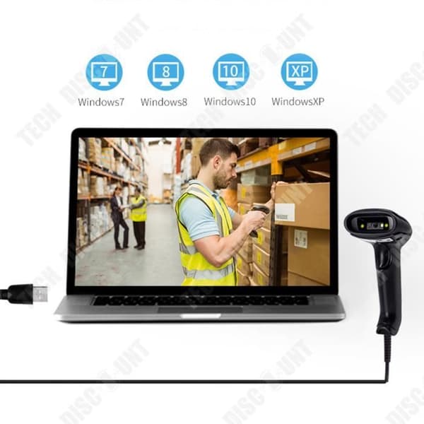 TD® Wireless Laser Scanner Laser Scanner Streckkod Special Scanner Handhållen streckkodsläsare Anti-chock Anti-dropp