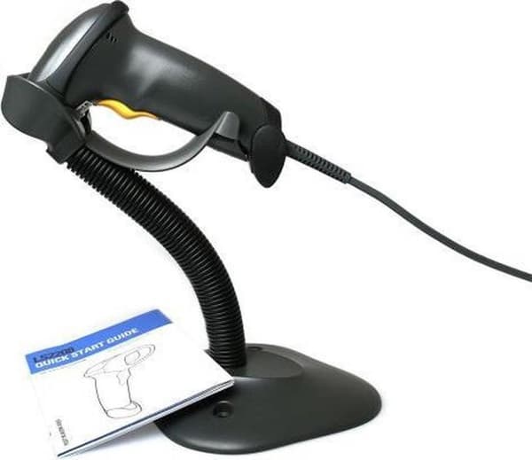 Zebra Symbol LS2208 USB streckkodsläsare inkl stativ