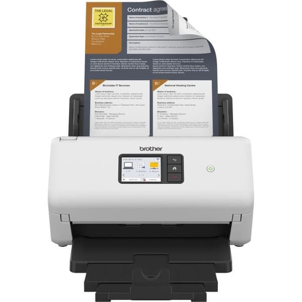 BROTHER ADS-4500 duplex kontorsdokumentskanner - 70 sid/min/35 sid/min - Ethernet, Wi-Fi Direct