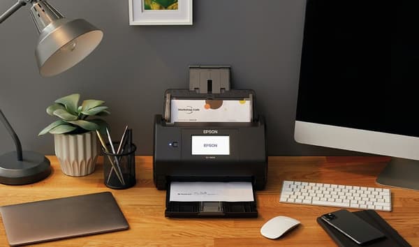 Epson WorkForce ES-580W arkføderscanner 600 x 600 DPI A4 Sort