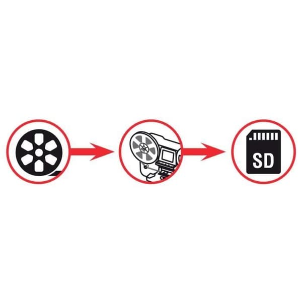 Filmskanner - Reflecta - Super8 och 8 mm - 2,4" skärm - USB 2.0 - HD MP4