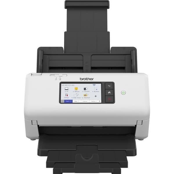 BROTHER ADS-4700 dubbelsidig kontorsdokumentskanner - 40 sid/min/80 sid/min - Ethernet, Wi-Fi, Wi-Fi Direct