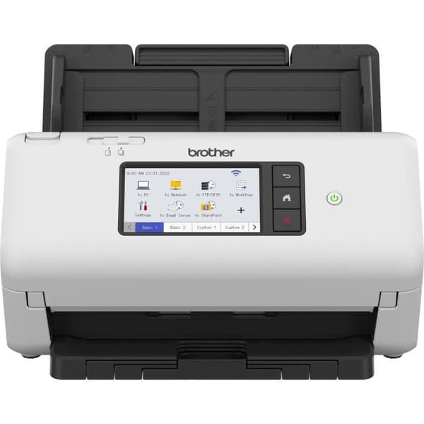 BROTHER ADS-4700 dubbelsidig kontorsdokumentskanner - 40 sid/min/80 sid/min - Ethernet, Wi-Fi, Wi-Fi Direct