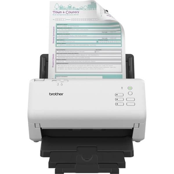 BROTHER ADS-4300 duplex kontorsdokumentskanner - 40 sid/min/80 sid/min - Ethernet