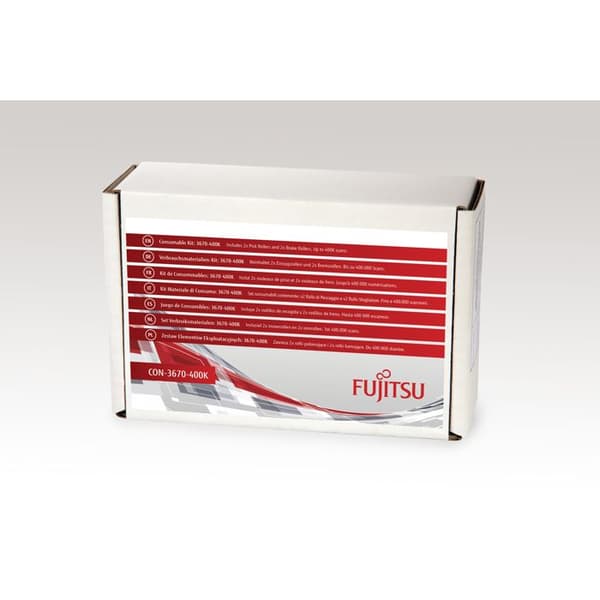 Fujitsu 3670-400K, Fujitsu, Scanner, fi-7140, fi-7240, fi-7160, fi-7260, fi-7180, fi-7280, Förbrukningssats, Flerfärgad