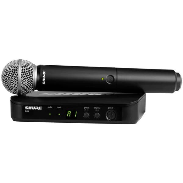 Trådlöst system - Shure - BLX24E-SM58-H8E - Dynamisk mikrofon SM58 - Mottagare BLX4E - Räckvidd 91m
