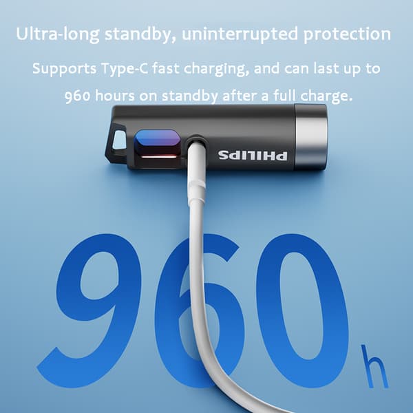 philips hotel anti-snig kig detektor hoved smart detektor kamera infrarød detektion super lys lommelygte