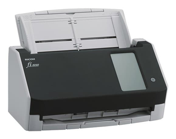 Ricoh fi-8040 ADF + Manuell matningsskanner 600 x 600 DPI A4 Svart, Grå