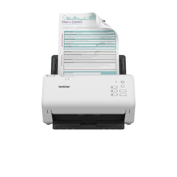 Brother ADS-4300N skanner ADF-skanner 600 x 600 DPI A4 Svart, Vit
