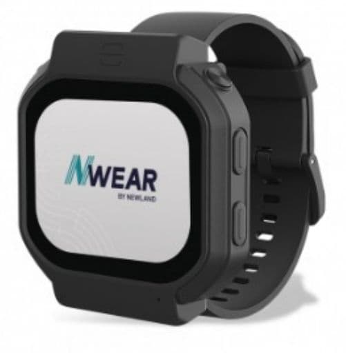 Newland WD5 Industrial Smartwatch, 2,06" pekskärm, 2D, syn, 4/64 GB, Bluetooth, NFC, WiFi, armband, USB-C-kabel, dockningsstation, A13, NLS-WD5-ISW