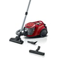 Miniatyrbild 1 av 6: Påslös cylinderdammsugare - BOSCH - BGC41Q69 - 600 W - ProSilence - 70 dB - Röd