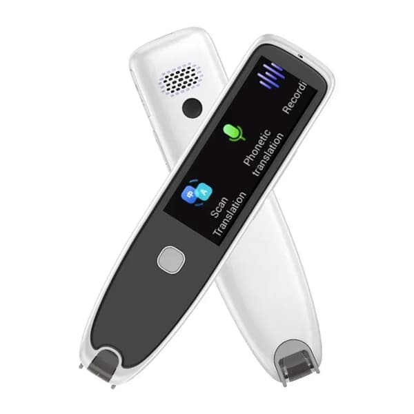 Älykäs sanakirjakäännöspenna, USB-lataus, kaksoismikrofonin melunvaimennus,Valkoinen