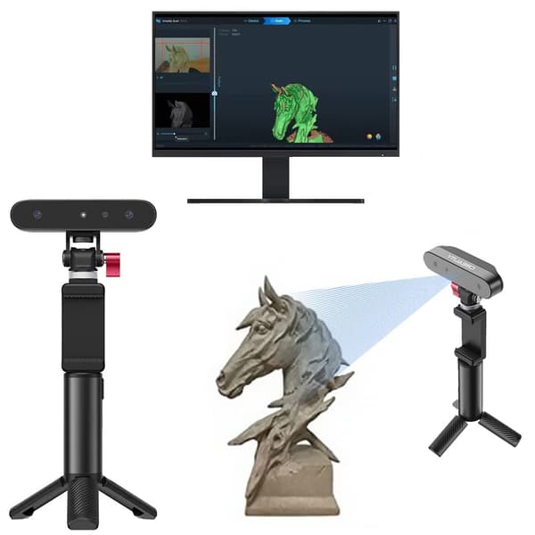 3D-skanner, 0,1 mm noggrannhet, 30 fps skanning