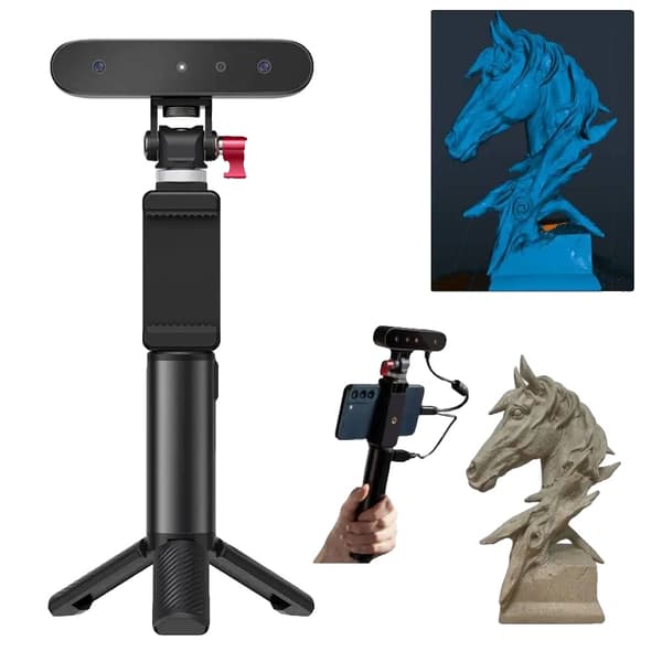 3D-skanner, 0,1 mm noggrannhet, 30 fps skanning