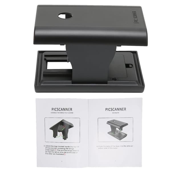 Mobil Film Scanner, Kompatibilitet: Android, iOS, Optisk upplösning: 300*300, Skanningshastighet: 100 skanningar/sekund,svart
