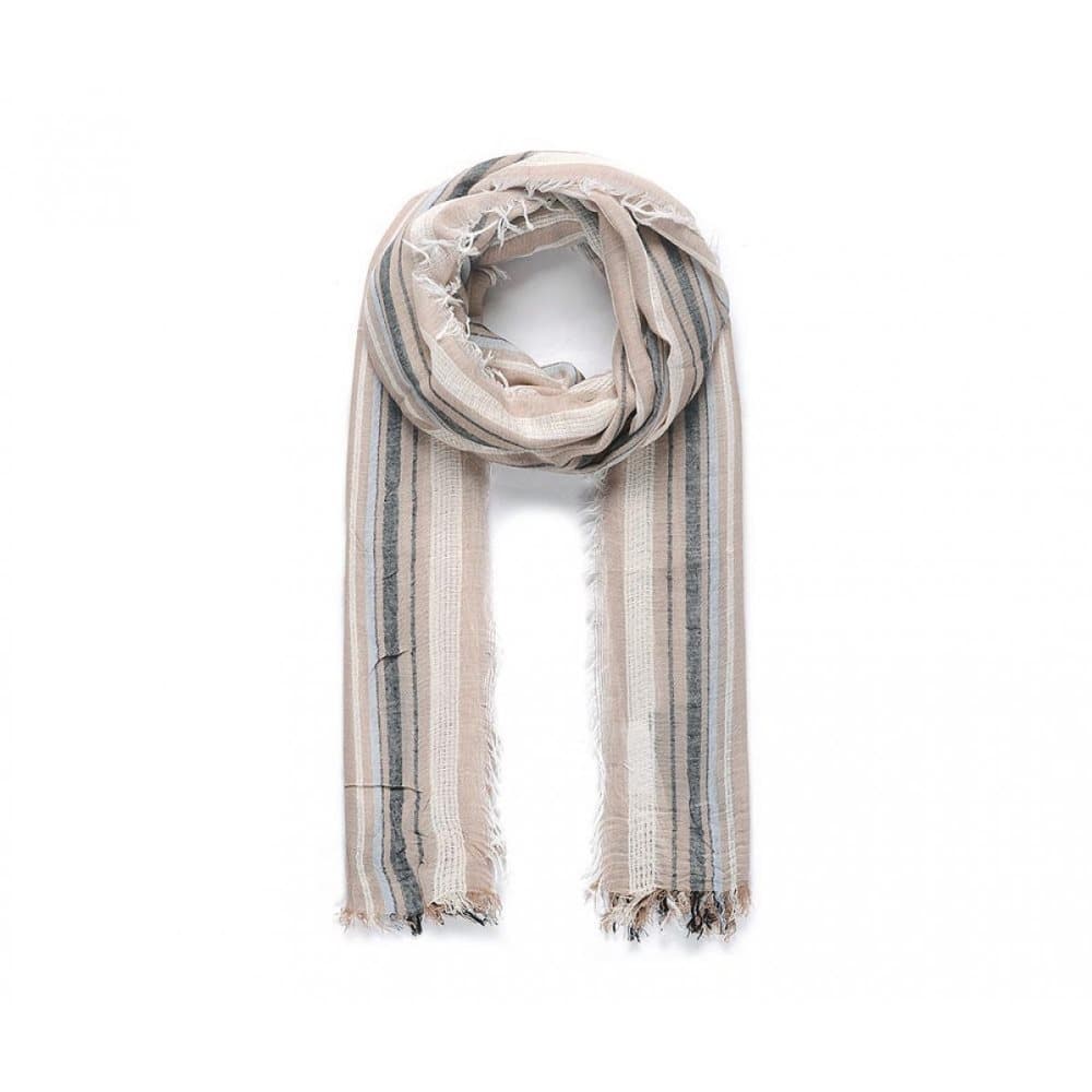 Intrigue Womens/Ladies Frayed Stripy Scarf